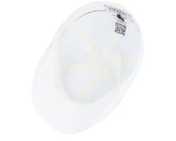 Texas Delave Organic Cotton White Flat Cap - Stetson -Stetson 4063633127359 4