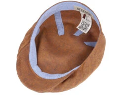 Driver Cap Linen Herringbone Red Flat Cap - Stetson 8 Driver Cap Linen Herringbone Red Flat Cap - Stetson -Stetson 4063633128134 4