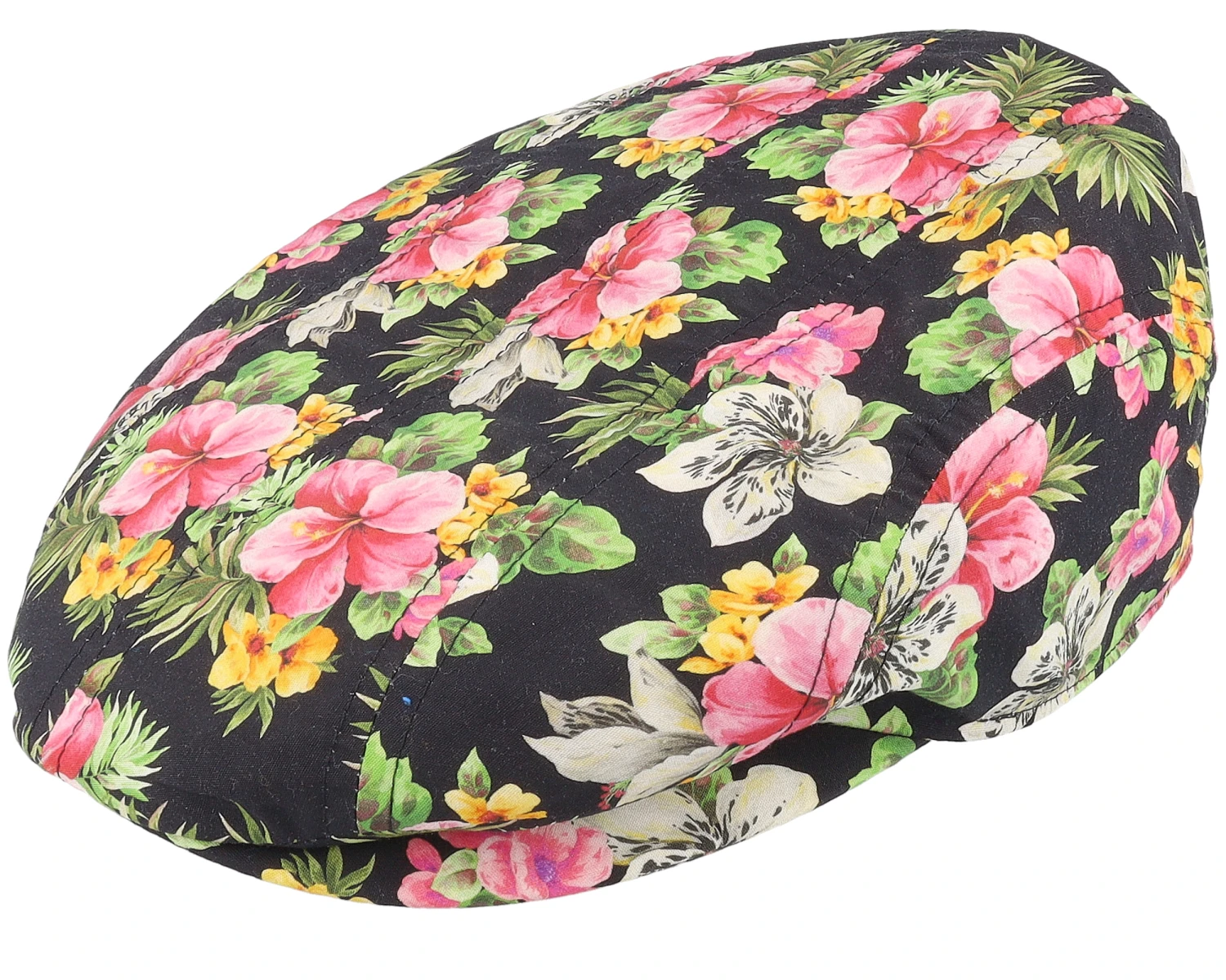 Ivy Cap Cotton Hawaii Print Floral Pattern Flat Cap - Stetson 1 Ivy Cap Cotton Hawaii Print Floral Pattern Flat Cap - Stetson