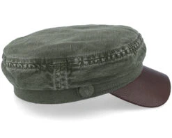 Peabody Cotton/Linen Olive Vega Cap - Stetson -Stetson 4063633129209 3