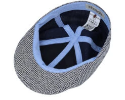 Texas Cotton Jersey Blue/White Flat Cap - Stetson -Stetson 4063633129483 4