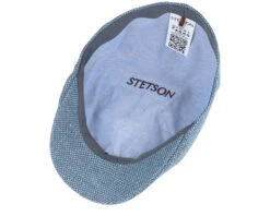 Texas Virgin Wool/Linen Blue Flat Cap - Stetson -Stetson 4063633131523 4