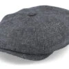 Hatteras Virgin Wool/Linen Grey Flat Cap - Stetson