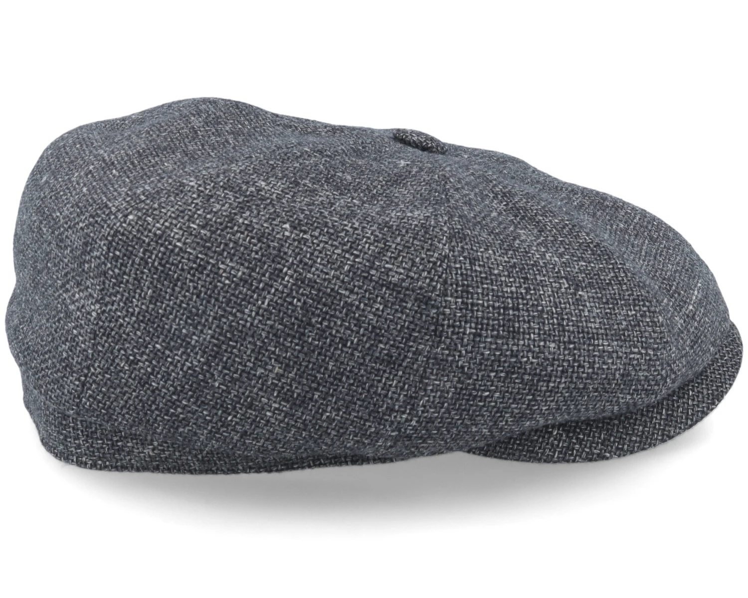 Hatteras Virgin Wool/Linen Grey Flat Cap - Stetson 3 Hatteras Virgin Wool/Linen Grey Flat Cap - Stetson - Image 3