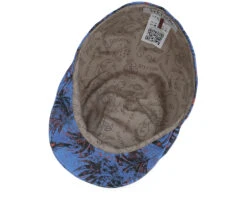 Texas Organic Linen Sustainable Blue Flat Cap - Stetson -Stetson 4063633132148 4