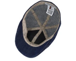 Texas Sustainable Denim Blue Flat Cap - Stetson -Stetson 4063633132377 5