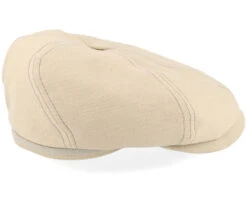 6-panel Cap Cotton Sustainable Beige Flat Cap - Stetson -Stetson 4063633132384 3