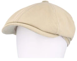 6-panel Cap Cotton Sustainable Beige Flat Cap - Stetson -Stetson 4063633132384 5
