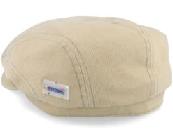 Driver Cap Cotton Sustainable Beige Flat Cap - Stetson -Stetson 4063633132735 3