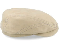 Driver Cap Cotton Sustainable Beige Flat Cap - Stetson -Stetson 4063633132735 4