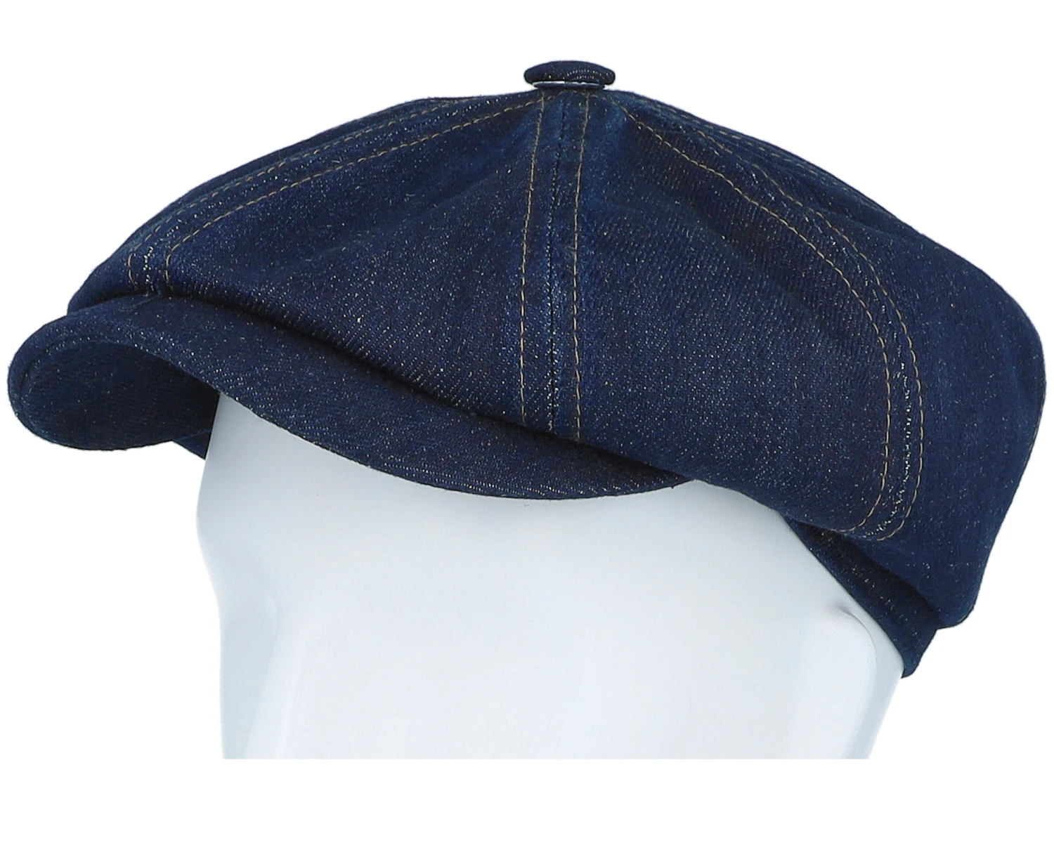 Hatteras Sustainable Denim Blue Flat Cap - Stetson 5 Hatteras Sustainable Denim Blue Flat Cap - Stetson - Image 5