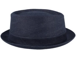 Sustainable Denim Blue Pork Pie - Stetson -Stetson 4063633132926 3