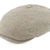 6-panel Cap Linen Olive/Beige Flat Cap - Stetson