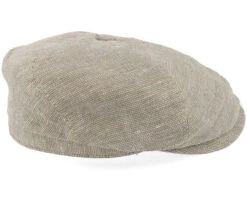 6-panel Cap Linen Olive/Beige Flat Cap - Stetson -Stetson 4063633135729 3