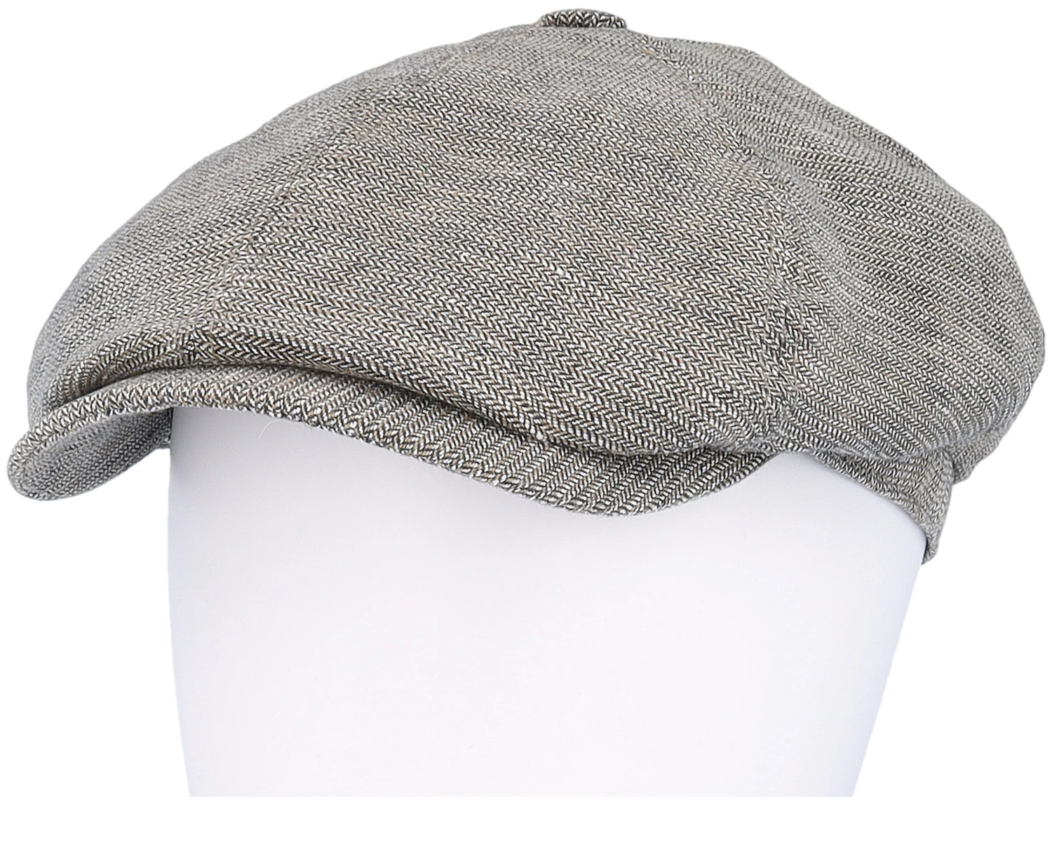 6-panel Cap Linen Brown/Beige Flat Cap - Stetson 5 6-panel Cap Linen Brown/Beige Flat Cap - Stetson - Image 5