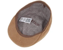 Ivy Cap Wool/Cashmere Camel Flat Cap - Stetson -Stetson 4063633144011 4