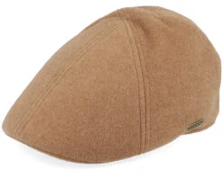 Texas Wool/Cashmere Camel Flat Cap - Stetson