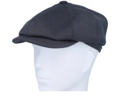 Hatteras Wool Twill Charcoal Flat Cap - Stetson 10 Hatteras Wool Twill Charcoal Flat Cap - Stetson -Stetson 4063633147227 5