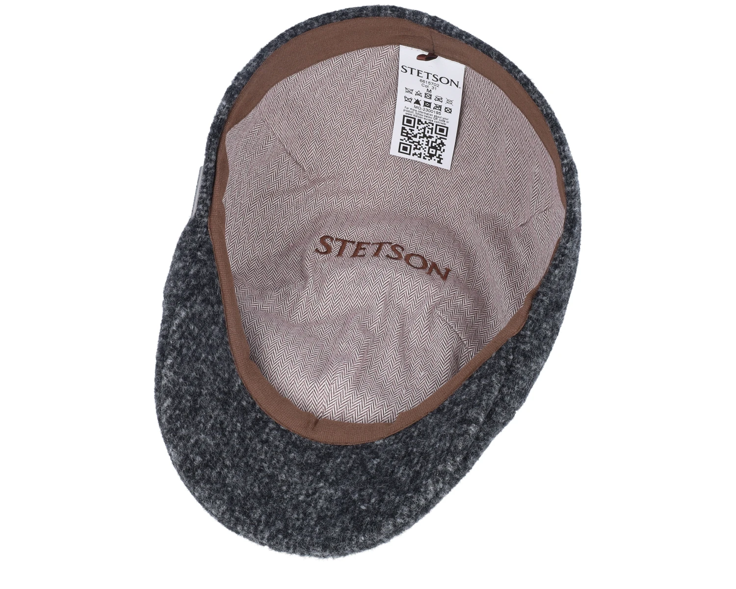 Texas Jersey Dark Grey Flat Cap - Stetson 4 Texas Jersey Dark Grey Flat Cap - Stetson - Image 4