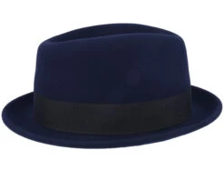 Player Woolfelt Navy Fedora - Stetson -Stetson 4063633148699 3