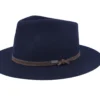 Woolfelt Navy Fedora - Stetson