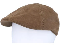 Texas Soft Cotton Brown Flat Cap - Stetson -Stetson 4063633149207 5