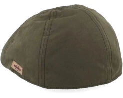 Texas Waxed Cotton Dark Green Flat Cap - Stetson -Stetson 4063633149610 2