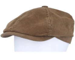 6-panel Cap Soft Cotton Brown Flat Cap - Stetson -Stetson 4063633149900 5