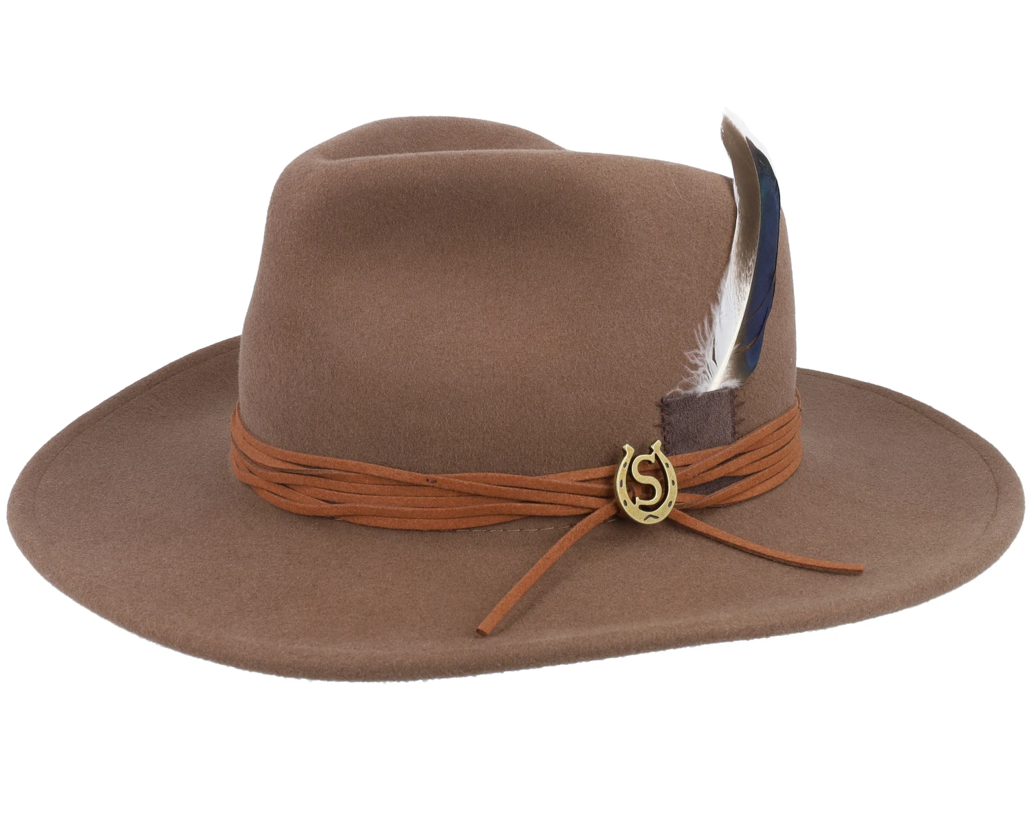 Woolfelt Hat Brown Western - Stetson 1 Woolfelt Hat Brown Western - Stetson