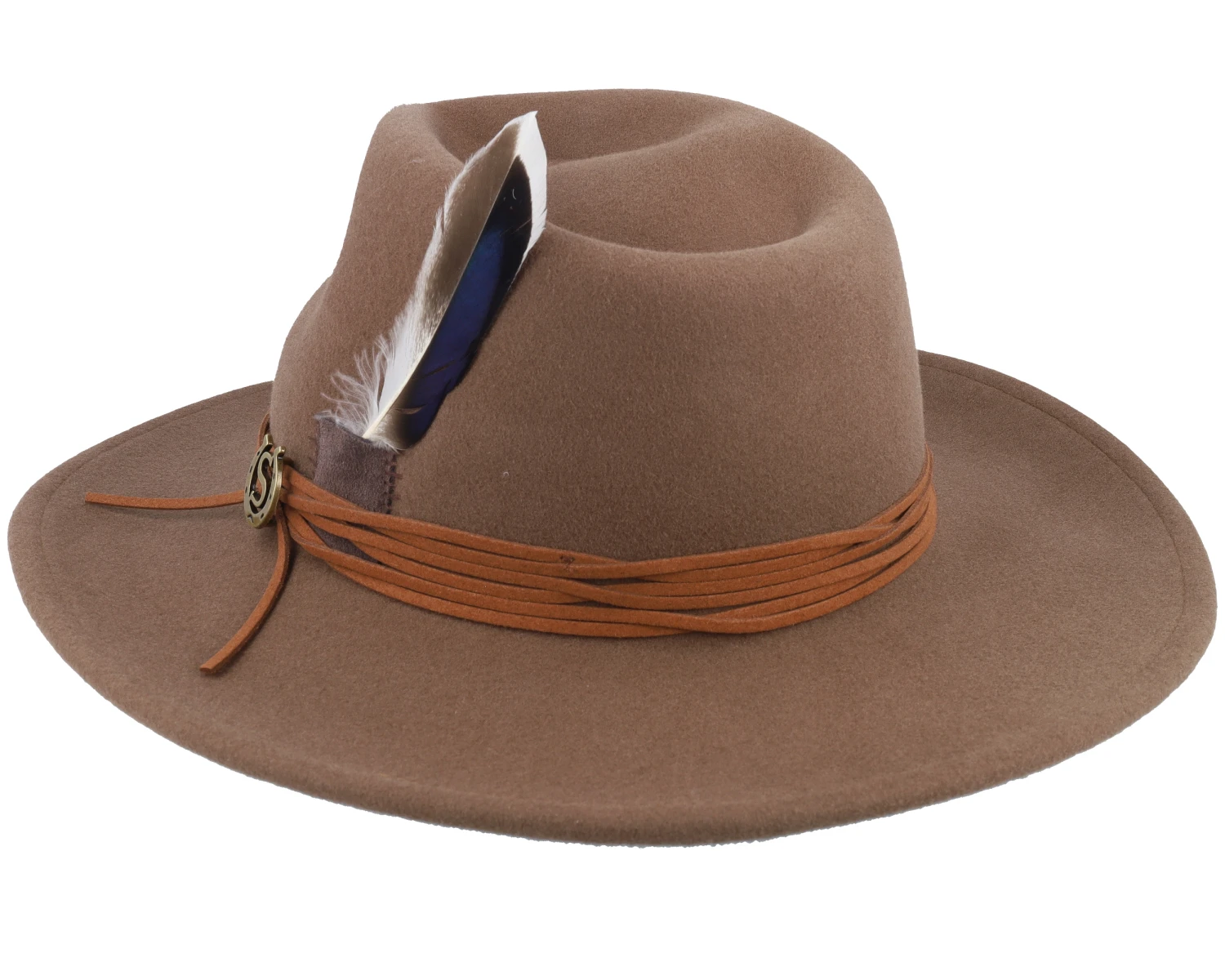 Woolfelt Hat Brown Western - Stetson 2 Woolfelt Hat Brown Western - Stetson - Image 2