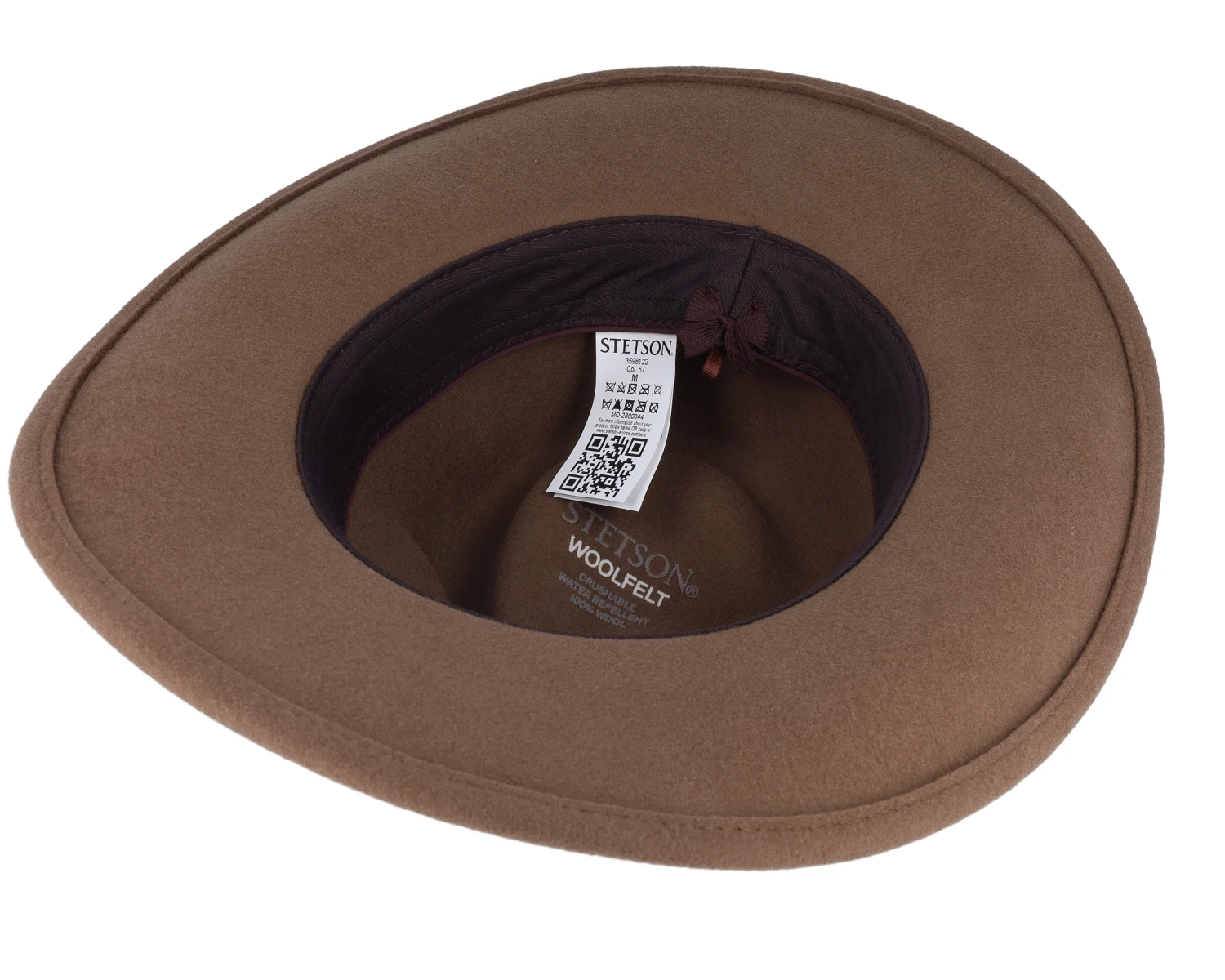 Woolfelt Hat Brown Western - Stetson 4 Woolfelt Hat Brown Western - Stetson - Image 4