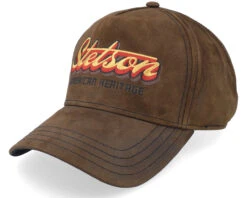 Trucker Cap Oily Goat Brown Suede Adjustable - Stetson