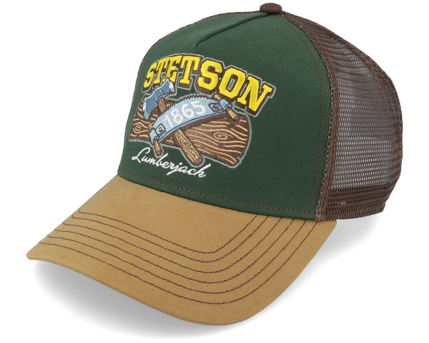 Lumberjack Green Trucker - Stetson 1 Lumberjack Green Trucker - Stetson