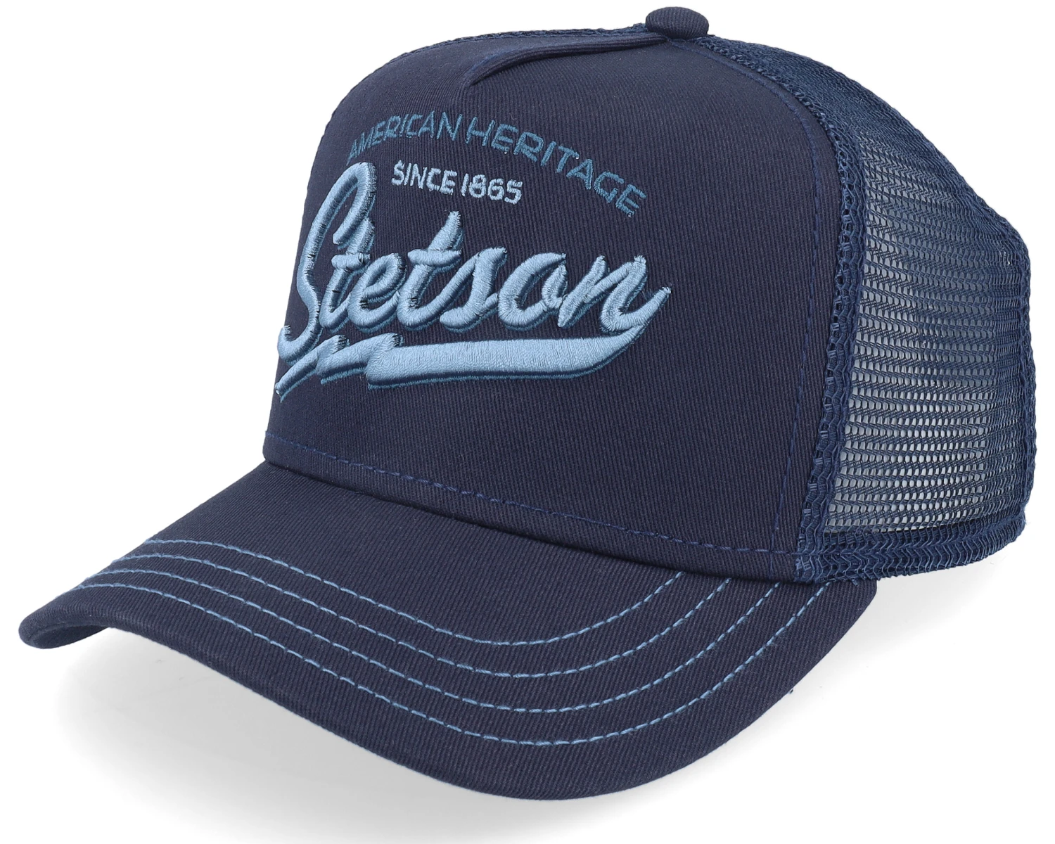 Kids American Heritage Classic Navy Trucker - Stetson 1 Kids American Heritage Classic Navy Trucker - Stetson
