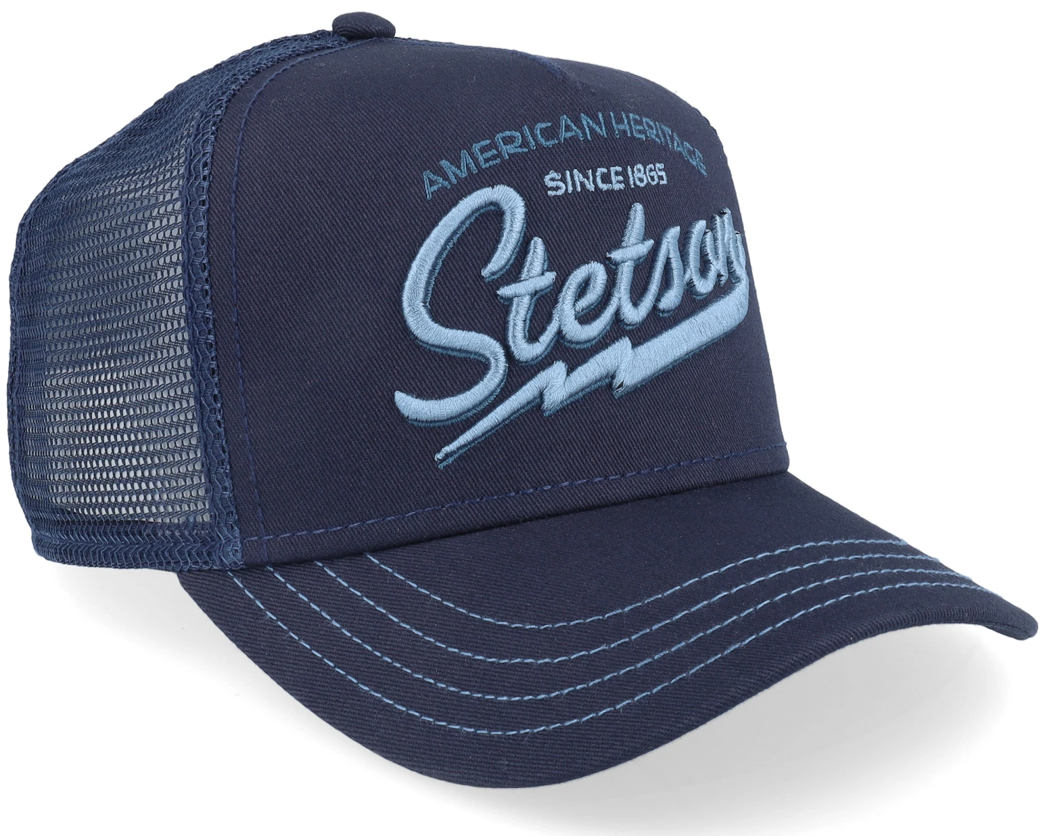 Kids American Heritage Classic Navy Trucker - Stetson 2 Kids American Heritage Classic Navy Trucker - Stetson - Image 2