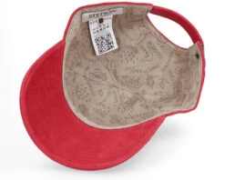 Baseball Cap Sustainable Corduroy Red Adjustable - Stetson -Stetson 4063633152559 5
