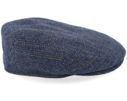 Kent Herringbone Virgin Wool Blue Flat Cap - Stetson -Stetson 4063633154799 3