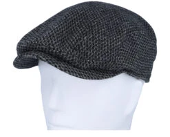 Ivy Cap Wool Black/Charcoal Flat Cap - Stetson -Stetson 4063633155604 6