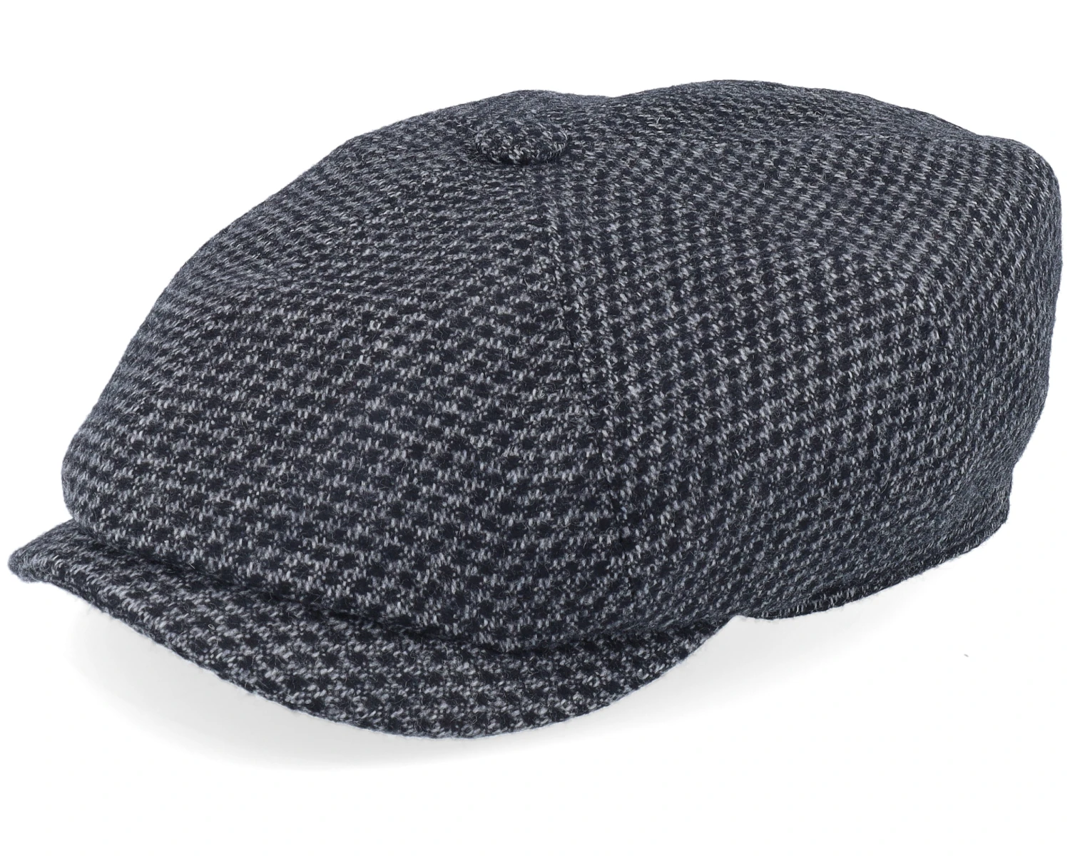 Hatteras Wool Black/Charcoal Flatcap - Stetson 1 Hatteras Wool Black/Charcoal Flatcap - Stetson