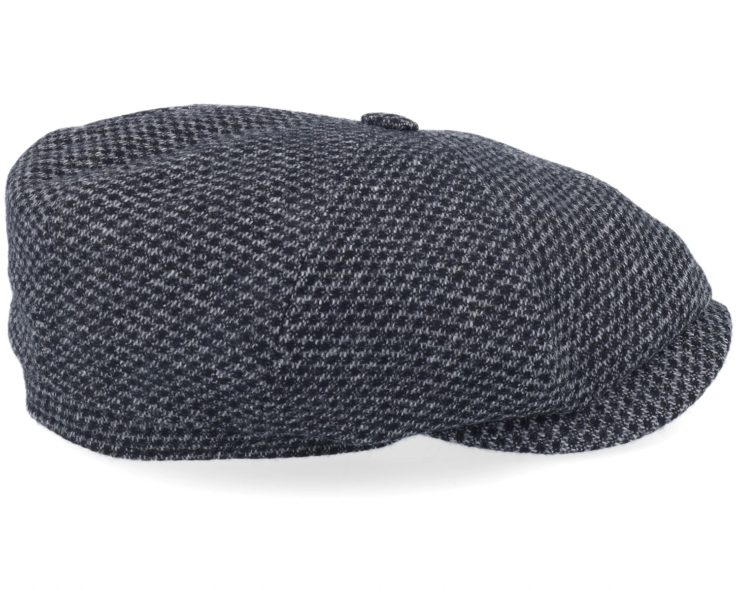 Hatteras Wool Black/Charcoal Flatcap - Stetson 3 Hatteras Wool Black/Charcoal Flatcap - Stetson - Image 3