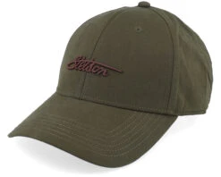 Baseball Cap Waxed Cotton Dark Green Adjustable - Stetson