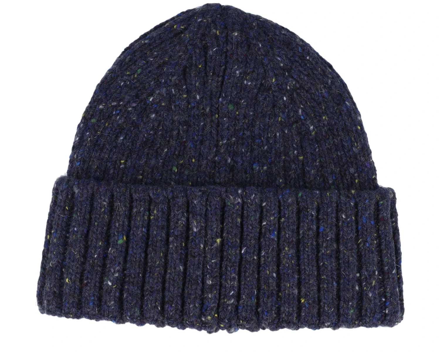 Beanie Donegal Wool Navy Cuff - Stetson 2 Beanie Donegal Wool Navy Cuff - Stetson - Image 2