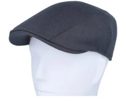 Ivy Cap Wool Twill Charcoal Flat Cap - Stetson -Stetson 4063633158834 6