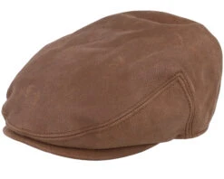 Kent Calf Leather Brown Flat Cap - Stetson