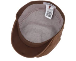 Kent Calf Leather Brown Flat Cap - Stetson -Stetson 4063633159053 4