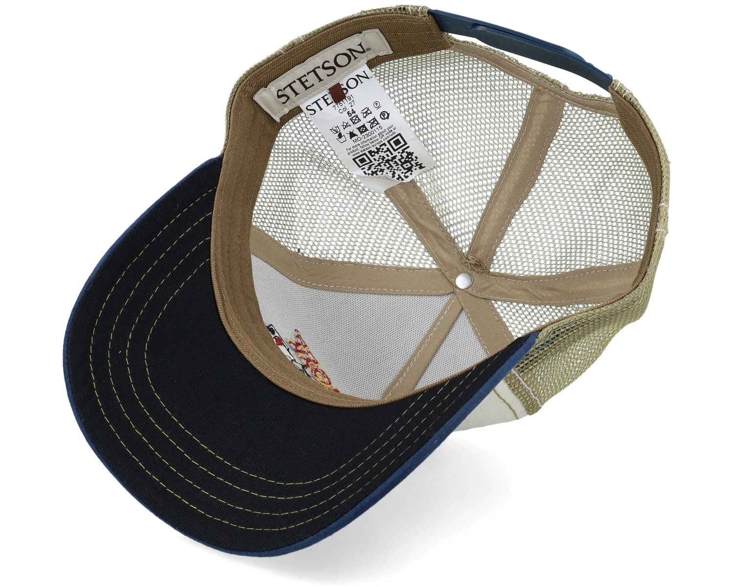Kids Gambling Grifter Beige/Olive/Navy Trucker - Stetson 5 Kids Gambling Grifter Beige/Olive/Navy Trucker - Stetson - Image 5