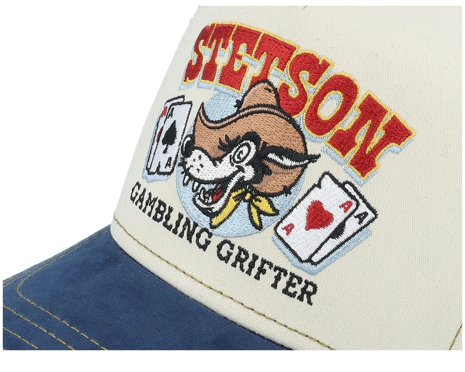 Kids Gambling Grifter Beige/Olive/Navy Trucker - Stetson 6 Kids Gambling Grifter Beige/Olive/Navy Trucker - Stetson - Image 6