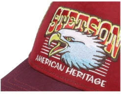 Kids Eagle Head Red/Maroon Trucker - Stetson -Stetson 4063633161896 6
