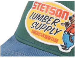 Kids Lumber Supply Green/Blue Trucker - Stetson -Stetson 4063633165740 6