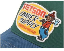 Lumber Supply Green/Blue Trucker - Stetson -Stetson 4063633165757 6